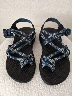 Chaco Women's ZX/2 Classic Blue Green Sport Sandals Hiking Size 6 W
